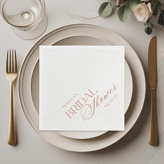 Elegantes Citrus Floral Brautparty Serviette (Von Creator hochgeladen)