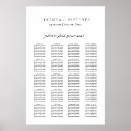 Elegantes Classic-Formblatt für Hochzeiten Poster