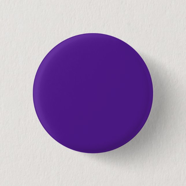 Elegantes Classic & Timeless Eggplant Deep Violet Button (Vorderseite)