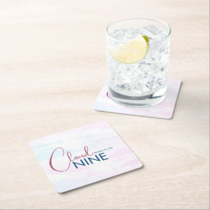 Elegantes Cloud Nine Abstraktes Künstlerisches Bra Rechteckiger Pappuntersetzer