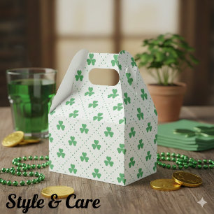 Elegantes Clover Pattern Gable 4.5x2.75x5.5 Geschenkschachtel