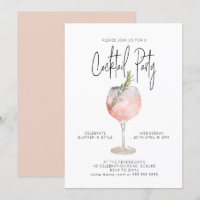 Elegantes Cocktail Party Rosa