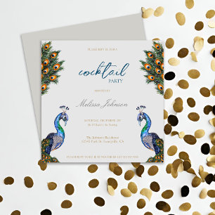 Elegantes Cocktail-Party Wasserfarbe Einladung
