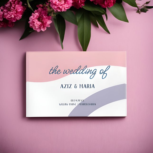 Elegantes Cooles Groovy Gästebuch Zeitloses Mement (Elegant Cool Groovy Guest Book A Timeless Memento)