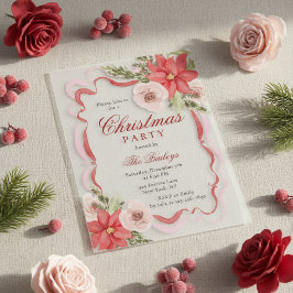 Elegantes Coquette Floral Weihnachten Party