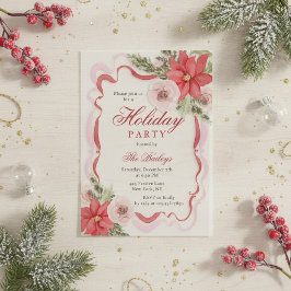 Elegantes Coquette Floral Weihnachten Party