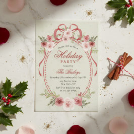 Elegantes Coquette Floral Weihnachten Party