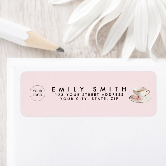 Elegantes Coquette Preppy Pink Teacup mit Bow (Insitu)