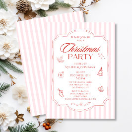 Elegantes Corporate Christmas Party Company Holida Einladung