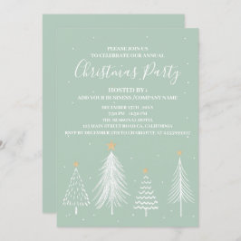 Elegantes Corporate Office Weihnachts-Party Einladung