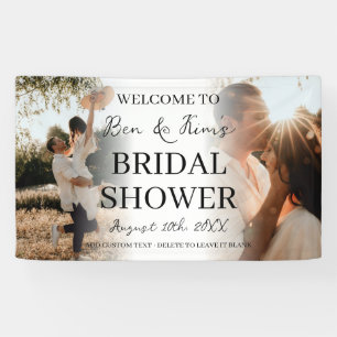 Elegantes Couple Brautparty 2 Foto Banner