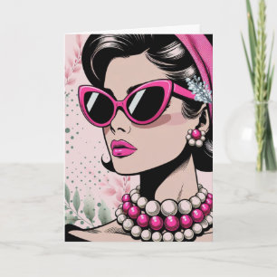 Elegantes Coutere-Geburtstags-Design Karte