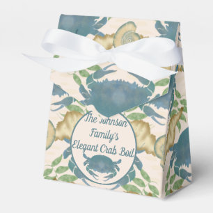 Elegantes Crab Feast Watercolor Blue Crabs, Seashe Geschenkschachtel