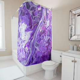 Elegantes Crazy Lace Agate 7 - Ultra Violet Lila Duschvorhang