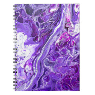 Elegantes Crazy Lace Agate 7 - Ultra Violet Lila Notizblock