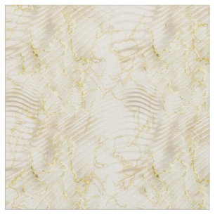 Elegantes Cream Ripple & Gold Stoff
