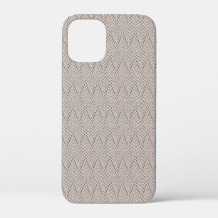 Elegantes cremefarbenes Faux-Diamant-Strickmuster  Case-Mate iPhone Hülle