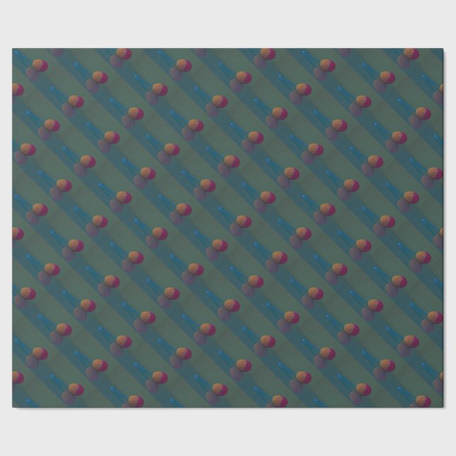 Elegantes Crochet Easter Egg Wrapping Paper Geschenkpapier (Saum)