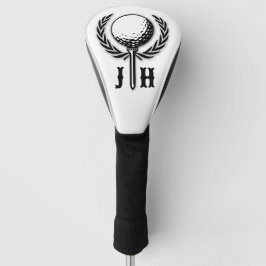 Elegantes Custom Golf Monogram Design Golf Headcover