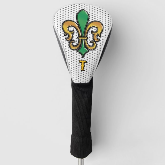 Elegantes Custom Lilie Golf Design Headcover (Vorderseite)