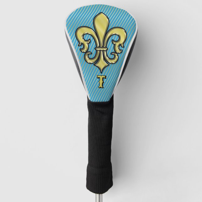 Elegantes Custom Lilie Golf Design Headcover (Vorderseite)