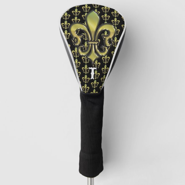 Elegantes Custom Lilie Golf Design Headcover (Vorderseite)