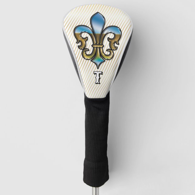 Elegantes Custom Lilie Golf Design Headcover (Vorderseite)