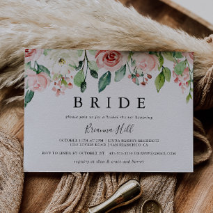 Elegantes Dainty Herbst Brautparty Einladung