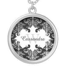 Elegantes Damask Monogramm