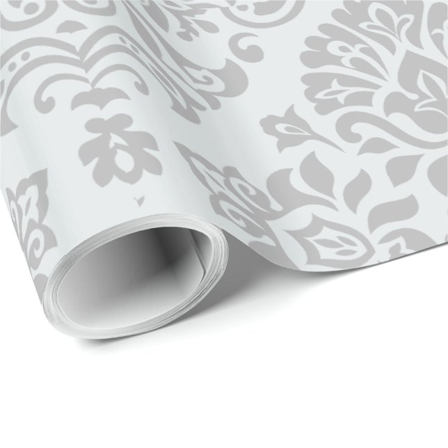 Elegantes Damask-Muster Geschenkpapier (Rolleneckpunkt)