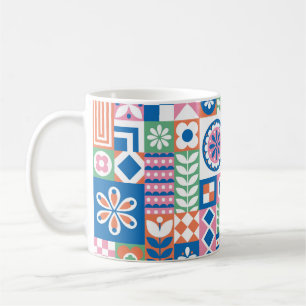 Elegantes Damask Vintages Nahtloses Muster. De Kaffeetasse