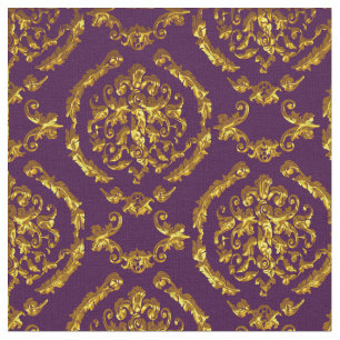 Elegantes Damast-Gewebe lila Stoff
