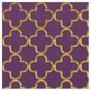 Elegantes Damast-Gewebe lila Stoff