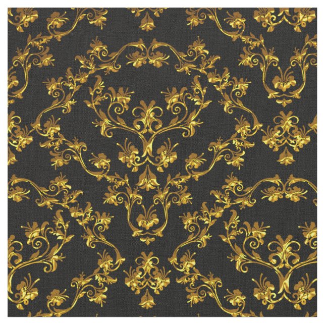 Elegantes Damast-Gewebeschwarzyard Stoff (Nahaufnahme)