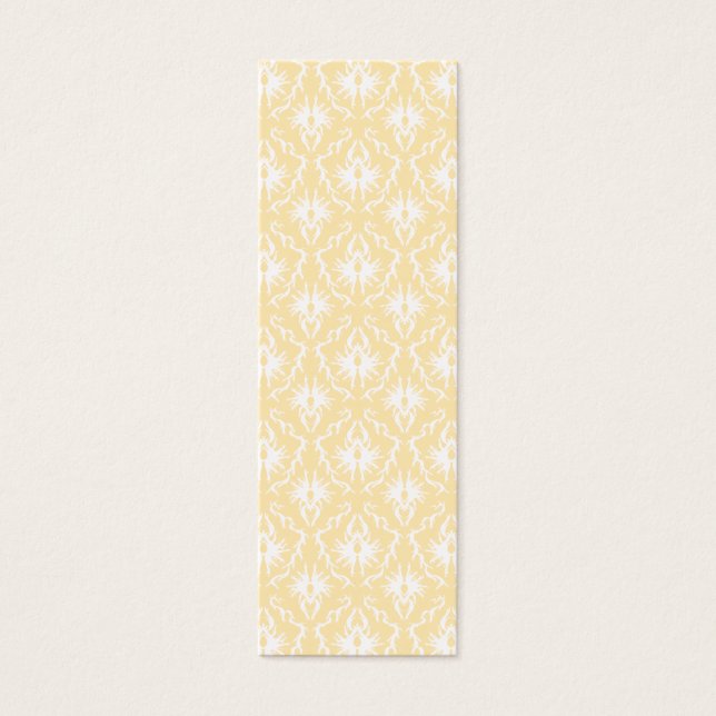 Elegantes Damast-Muster. Helle Goldfarbe. (Vorderseite)