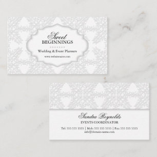Elegantes Damast Visitenkarte