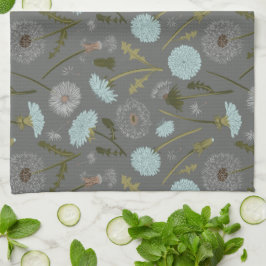 Elegantes Dandelion Blume Muster Geschirrtuch