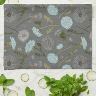 Elegantes Dandelion Blume Muster Geschirrtuch