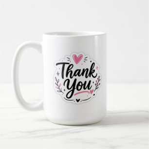 Elegantes Dankeschön Schönes Wertschätzungs-Gesc Kaffeetasse