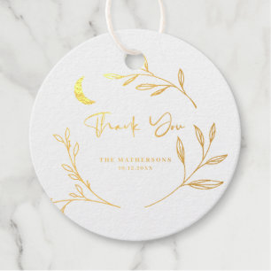 Elegantes Dankeschön-Skript Hochzeit Geschenkanhänger