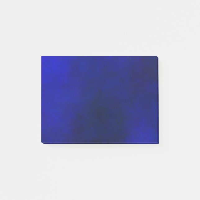 Elegantes Deep Blue Gradient Plasma Post-it Klebezettel (Vorderseite)