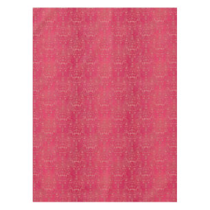 Elegantes Deep Pink Damask Muster Tischdecke