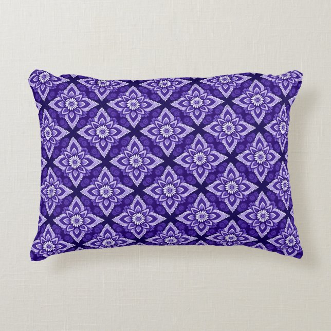 Elegantes Dekorationsmuster von Boho Floral Dekokissen (Vorderseite)