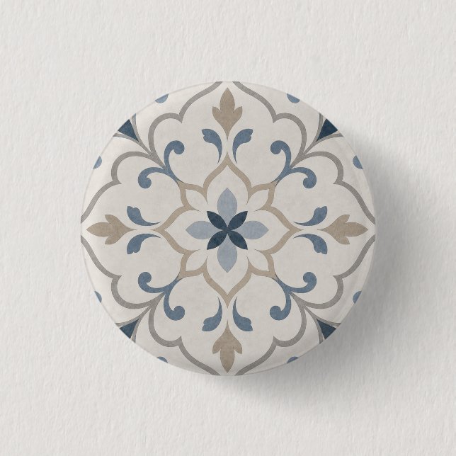 Elegantes Dekoratives  Button (Vorderseite)