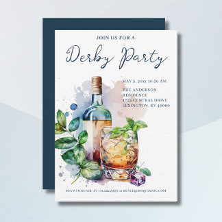 Elegantes Derby-Party Einladung