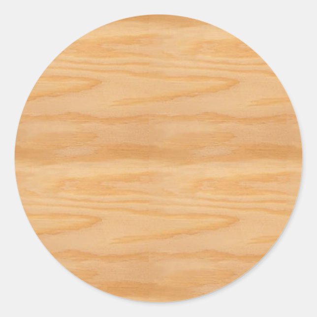 Elegantes Design aus Leder-Holzvorlage Runder Aufkleber (Vorderseite)