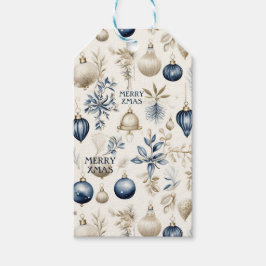 Elegantes Design Blue & Gold Weihnachtsschmuck Geschenkanhänger