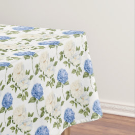 Elegantes Design der Blue Hydragea-Blume Tischdecke