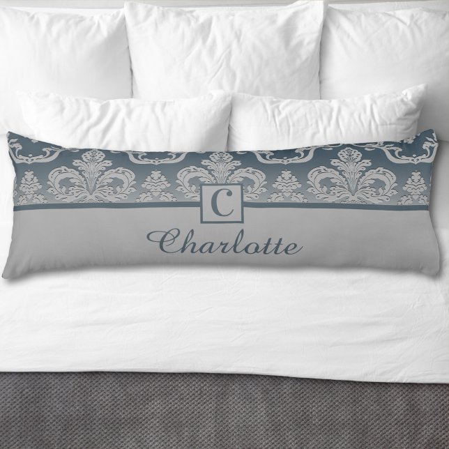 Elegantes Design der Damaskus-Monogramm Seitenschläferkissen (Von Creator hochgeladen)