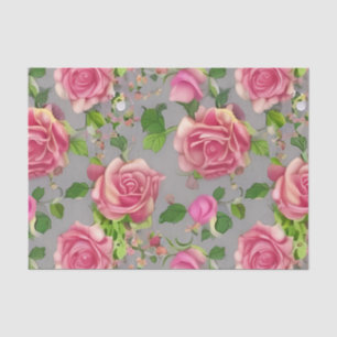 Elegantes Design der französischen Rose Garden Seidenpapier